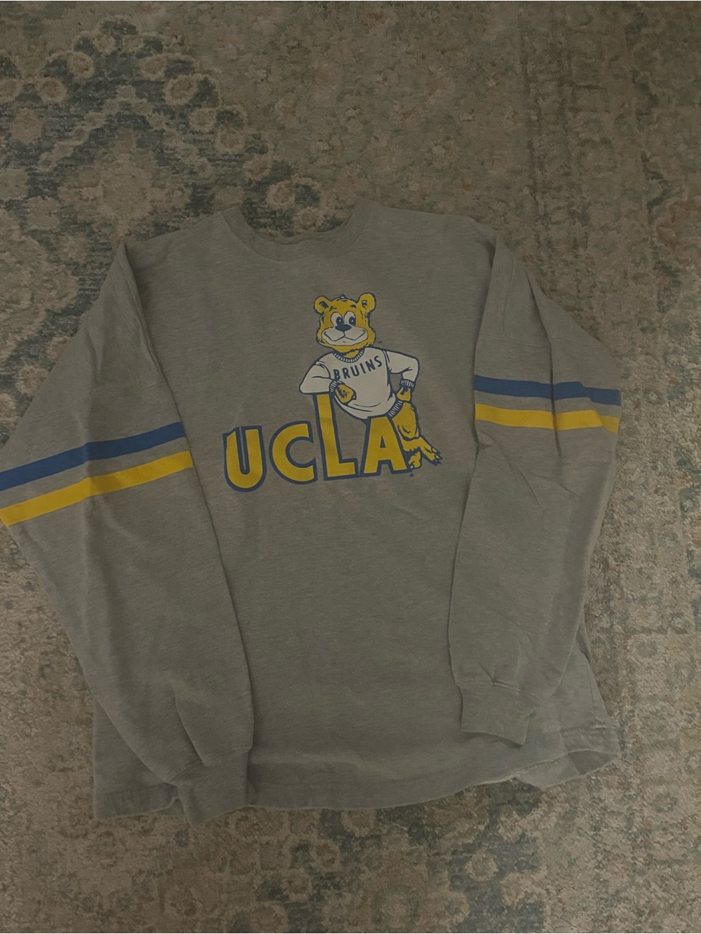 UCLA Bruins Gray Crewneck Sweatshirt with Mascot